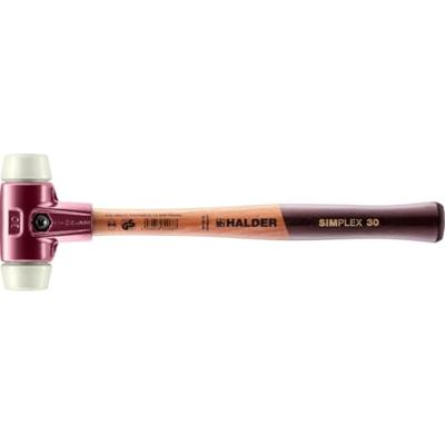 Halder Kunststofhamer | lengte 300 mm hoofd-d. 30 mm | hard hout | nylon wit | 1 stuk - 3008.030 3008.030 Halder Kunststofhamer | lengte 300 mm hoofd-d. 30 mm | hard hout | nylon wit | 1 stuk - 3008.030 3008.030