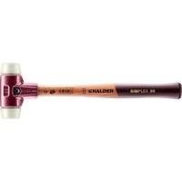 Halder Kunststofhamer | lengte 300 mm hoofd-d. 30 mm | hard hout | nylon wit | 1 stuk - 3008.030 3008.030 - thumbnail
