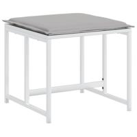 9-delige Tuinset met kussens textileen wit - thumbnail