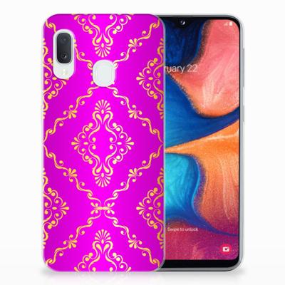 Siliconen Hoesje Samsung Galaxy A20e Barok Roze Siliconen Hoesje Samsung Galaxy A20e Barok Roze