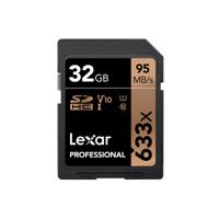 Lexar 633X 32GB 95MB/s Professional U1 V10 SDHC Geheugenkaart - thumbnail