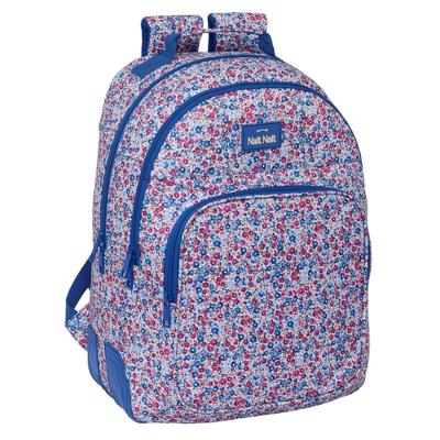 Schoolrugzak Nait Nait Flores coimbra azul Blauw 32 x 42 x 15 cm