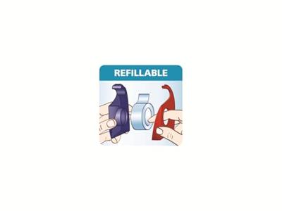 tesa Plakbanddispenser 57443-00001-00 Rood, Blauw Rolbreedte (max.): 19 mm Rollengte (max.) 10 m