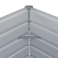 VidaXL Plantenbak verhoogd 100x100x77 cm gegalvaniseerd staal groen - thumbnail