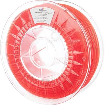 Spectrum Filaments 81053 PLA High Speed Filament PLA kunststof Highspeed filament, Hoge stijfheid, Hoge treksterkte 1.75 mm 1000 g Neo Red, Rood 1 stuk(s) Spectrum Filaments 81053 PLA High Speed Filament PLA kunststof Highspeed filament, Hoge stijfheid, Hoge treksterkte 1.75 mm 1000 g Neo Red, Rood 1 stuk(s)