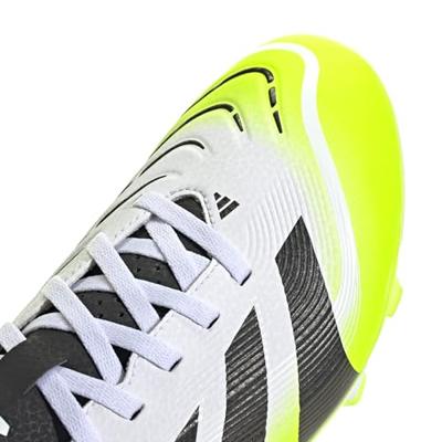 adidas Predator Club Gras / Kunstgras Voetbalschoenen (MG) Wit Zwart Neongeel - thumbnail