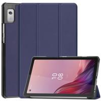 Lunso - Lenovo Tab M9 (9 inch) - Tri-Fold Bookcase hoes - Donkerblauw - thumbnail