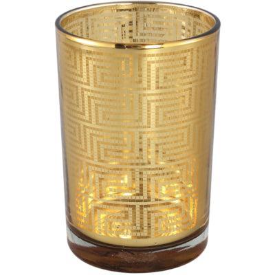 PTMD stormlicht havy goudkleurig 18 cm | 8 stuks