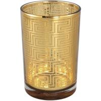 PTMD stormlicht havy goudkleurig 18 cm | 8 stuks - thumbnail