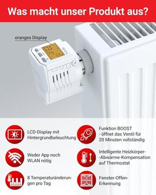 Elektrobock HD13-L Radiatorthermostaat Elektronisch 3 tot 40 °C