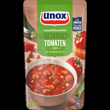 Unox Smaakfavoriet Soep In Zak Vegetarische Tomaten 570 ml bij Jumbo Unox Smaakfavoriet Soep In Zak Vegetarische Tomaten 570 ml bij Jumbo