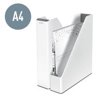 Leitz WOW Duo 53621001 Tijdschriftencassette DIN A4, DIN C4 Wit, Grijs Polystereen 1 stuk(s) - thumbnail