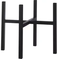 Mica Decorations pothouder Ascot 40 cm zwart - thumbnail