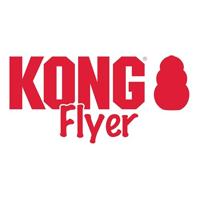 KONG FLYER FRISBEE ROOD 23X23X3 CM - thumbnail
