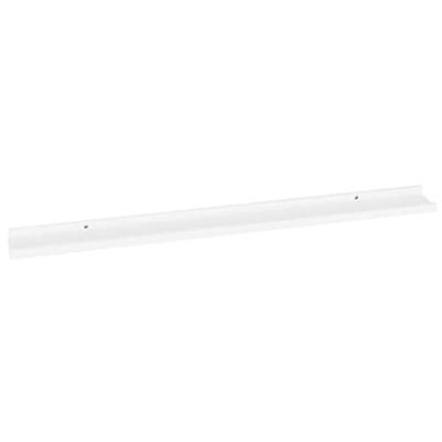 Wandschappen 4 st 100x9x3 cm wit Wandschappen 4 st 100x9x3 cm wit