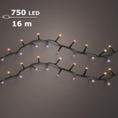 LED compact twinkle buiten 1600 cm 750 lampjes assortie Lumineo - Lumineo