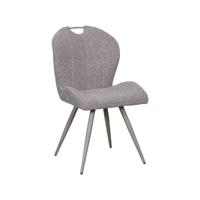 LABEL51 Eetkamerstoel Silly - Mushroom - Royal Boucle - Taupe Metalen Frame - thumbnail