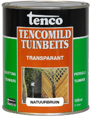 Transparant donkerbruin 2,5l tencomild verf/beits Tenco - Tenco Transparant donkerbruin 2,5l tencomild verf/beits Tenco - Tenco