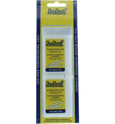 Duodent Tandenstoker hout 200 Stuks Duodent Tandenstoker hout 200 Stuks