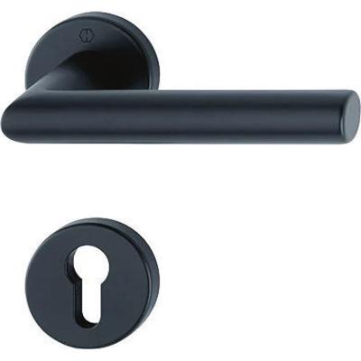 HOPPE Amsterdam deurkruk met cilinderrozet zwart - SnelstiftPlus