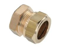 Bonfix knelkoppeling - Eindkoppeling - 22 mm - Messing - thumbnail