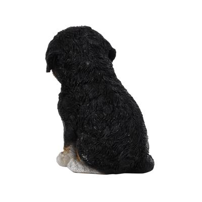 1 zittende puppy van hars met verhoogde oren, verschillende tuinbeelden