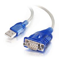 C2G 0,45m USB-A manspersoon naar DB9 manspersoon Serial Adapter kabel - thumbnail