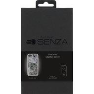 Senza Glam Leather Cover with Card Slot Apple iPhone 7/8/SE (2020/2022) Metallic Grey