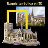 National Geographic 3D-puzzel van de Notre-Dame-kathedraal - thumbnail