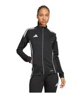 adidas Tiro 25 Competition Trainingsjack Dames Zwart Grijs Wit - thumbnail