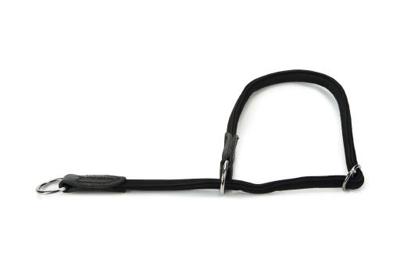 Beeztees Wurgband - Halsband Hond - Leer - Zwart - 60 Cm X 10 Mm