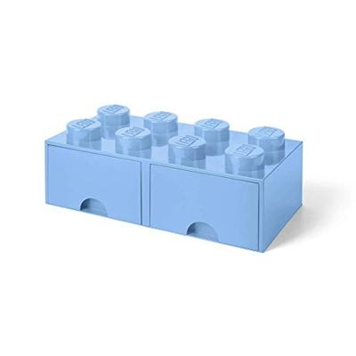 Room Copenhagen LEGO Brick Drawer 8 Licht blauw opbergdoos