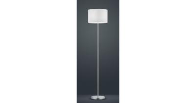 Trio Design vloerlampSeries 4611 mat chroom met witte lampenkap - 401100101