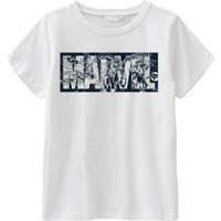 NAME IT KIDS T-shirt Marvel met tekst wit - thumbnail