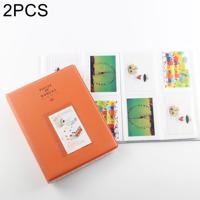 2 stuks 3-inch DIY Film mulchen PU invoegen Type Mini ontvangen fotoalbum willekeurige kleur - thumbnail