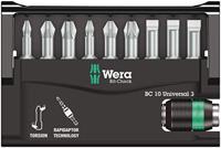 Wera 8600-9/TZ 05056375001 Bitset 10-delig Plat, Kruiskop Phillips, Kruiskop Pozidriv Torsion zone - thumbnail
