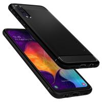 Spigen - Samsung Galaxy A50 Hoesje - Back Case Rugged Armor Zwart - thumbnail