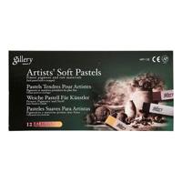 Creativ Company Gallery soft pastel set bruin harmonie, 12st. - thumbnail