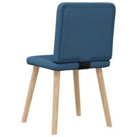 Eetkamerstoelen 4 st stof blauw - thumbnail