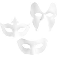 Creativ Company Maskers wit, 12st. - thumbnail