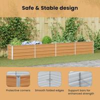 Verhoogde plantenbak Licht Bruin 320 x 40 x 45 cm - thumbnail