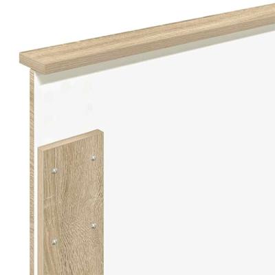 Bedframe met hoofdeinde Sonoma Eiken 75 x 190 cm Bewerkt hout