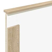 Bedframe met hoofdeinde Sonoma Eiken 75 x 190 cm Bewerkt hout - thumbnail
