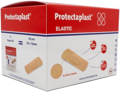 Protectaplast Tear & Wear Elastic Easy-Pull, ft 25 x 72 mm, 5 x 36 stuks
