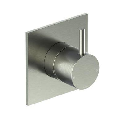 Inbouw Douchemengkraan Hotbath Cobber 1-hendel Vierkant Geborsteld Nikkel Inbouw Douchemengkraan Hotbath Cobber 1-hendel Vierkant Geborsteld Nikkel