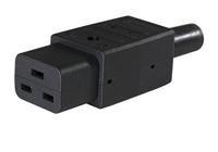 AS Schwabe 62085 Apparaatstekker (koud) Stekker, recht Totaal aantal polen: 2 10 A Zwart 1 stuk(s) - thumbnail