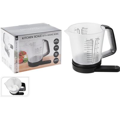 Excellent Houseware keukenweegschaal met maatbeker 1200 ml