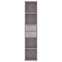 Boekenkast 36x30x171 cm spaanplaat betongrijs - thumbnail