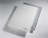 Durable 6511 Register DIN A4 1-10 Polypropyleen Grijs 10 tabbladen Bedrukte tabs 651110 - thumbnail