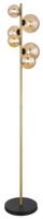 Globo Staande vloerlampRiha zwart met goud - 56135-6S - thumbnail
